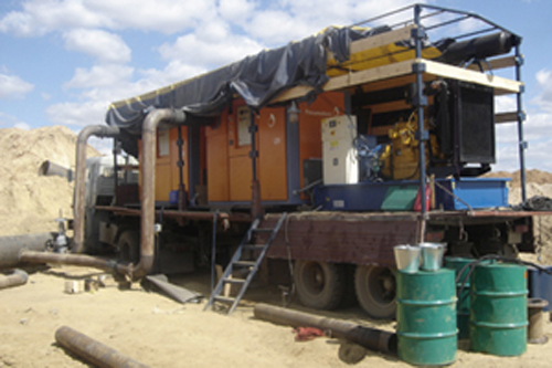 Pneumofore Vacuum Drying Mobile System for Gazprom Gas Pipelines