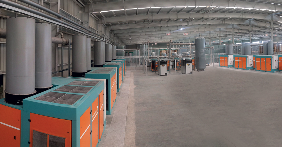 Air shop compressor warehouse