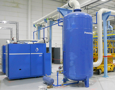 Pneumofore Centralized Vacuum System for Can Production at Ball Packaging