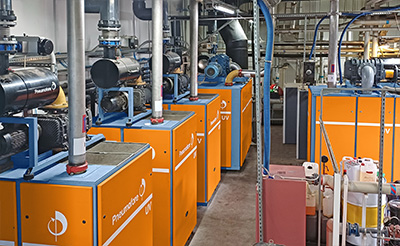 Pneumofore Centralized Vacuum System for Food Packaging running since 2002 at HKScan